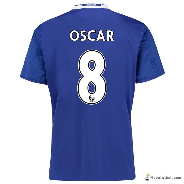 Camiseta Chelsea Replica Primera Ropa Oscar 2016/17 Azul